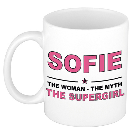 Sofie The woman, The myth the supergirl collega kado mokken/bekers 300 ml