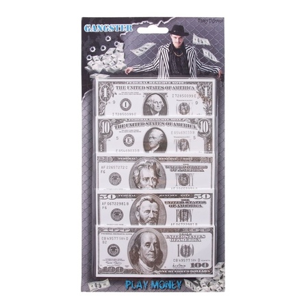 100x Playmoney fake dollars of paper