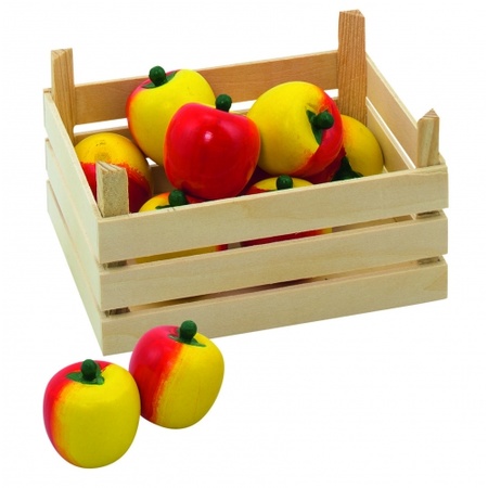 Speelgoed appel met kist