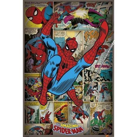 Spiderman comicbook poster collage