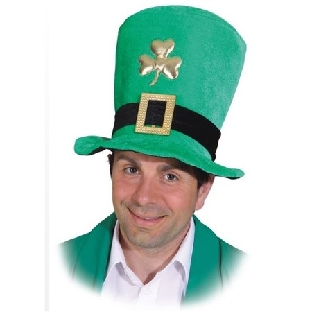 Groene hoge hoed Sint Patricks day
