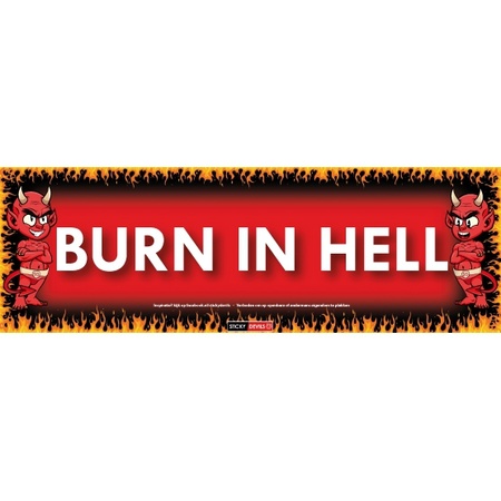 Burn in Hell Sticky Devil sticker