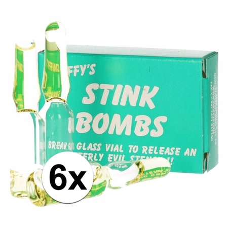 Stinkbommen fopartikelen 6 stuks