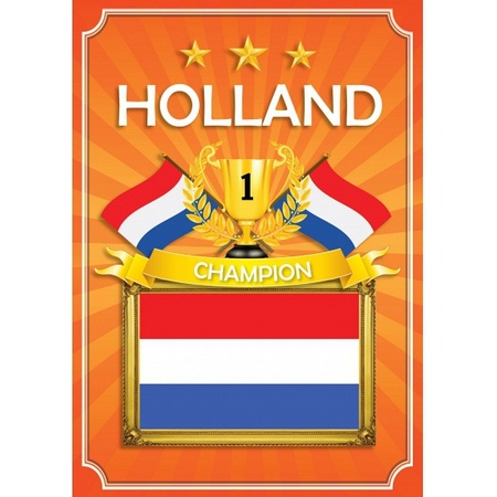 Oranje Holland deurposter