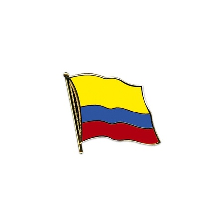 Supporters Pin broche speldje Vlag Colombia 20 mm