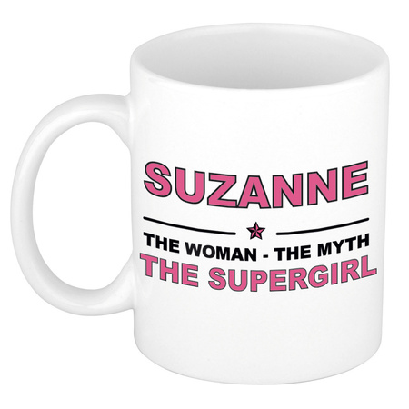 Suzanne The woman, The myth the supergirl collega kado mokken/bekers 300 ml