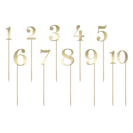 Cake topper numbers 1 - 10