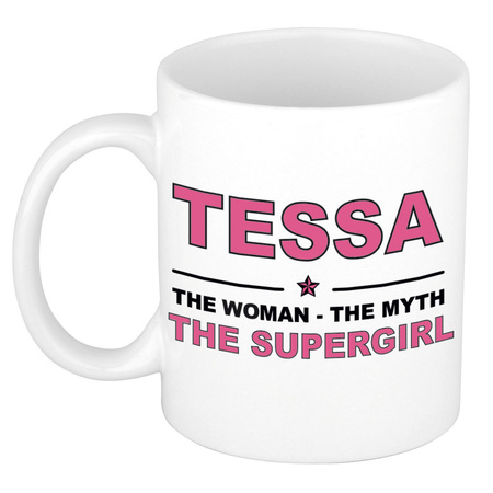 Tessa The woman, The myth the supergirl name mug 300 ml