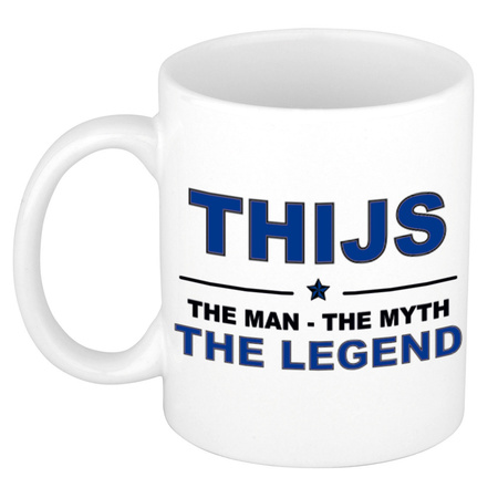 Thijs The man, The myth the legend collega kado mokken/bekers 300 ml