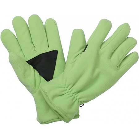 Thinsulate fleece handschoenen voor volwassenen lime groen