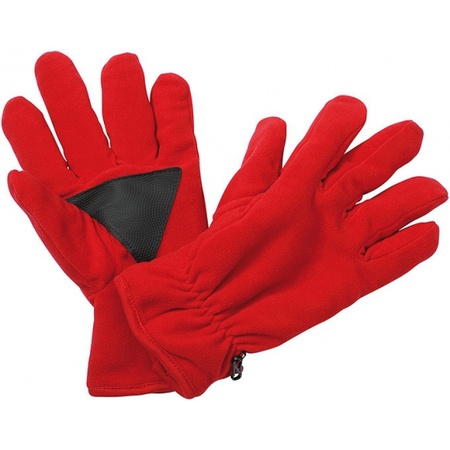 Thinsulate fleece handschoenen rood voor volwassenen