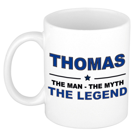 Thomas The man, The myth the legend collega kado mokken/bekers 300 ml