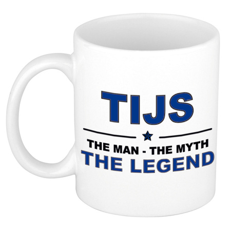 Tijs The man, The myth the legend collega kado mokken/bekers 300 ml