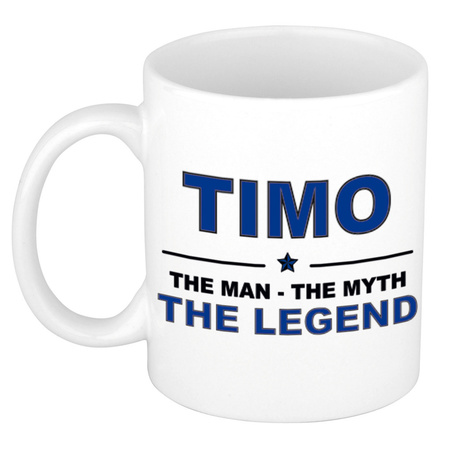 Timo The man, The myth the legend collega kado mokken/bekers 300 ml