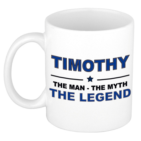 Timothy The man, The myth the legend collega kado mokken/bekers 300 ml