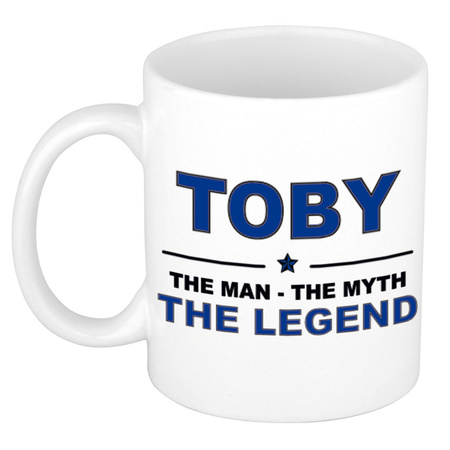Toby The man, The myth the legend collega kado mokken/bekers 300 ml