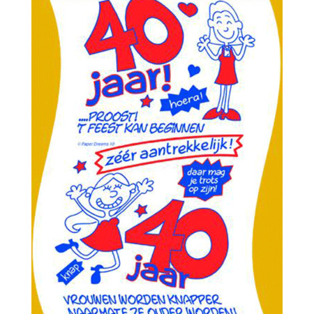 Toilet paper 40 years woman