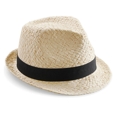 Trilby straw summer hat