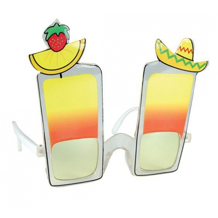 Tropical cocktail party glasses 