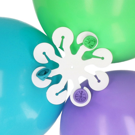 Troshanger voor 8 ballonnen - transparant - kunststof - herbruikbaar