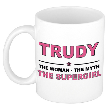 Trudy The woman, The myth the supergirl collega kado mokken/bekers 300 ml