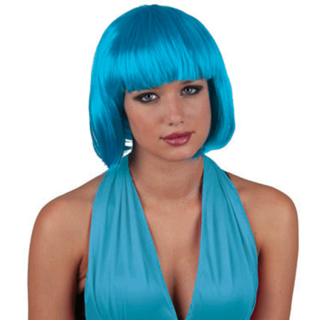 Turquoise wig for women