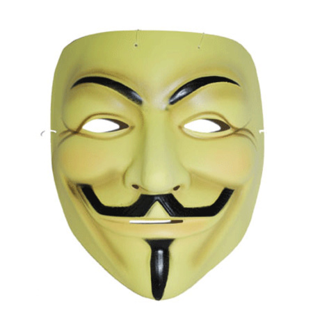 Plastic V for Vendetta masker