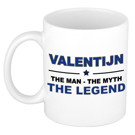 Valentijn The man, The myth the legend collega kado mokken/bekers 300 ml