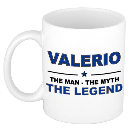 Valerio The man, The myth the legend collega kado mokken/bekers 300 ml