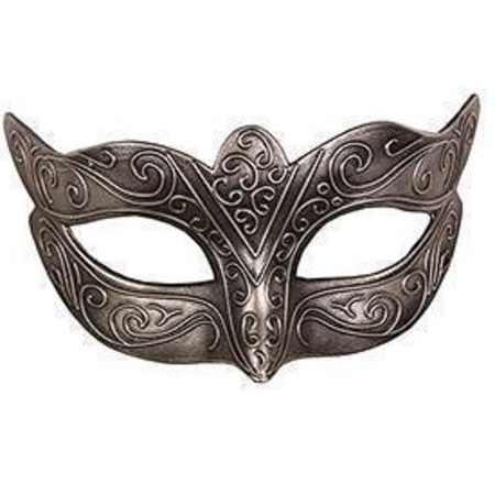 Venetian silver eye mask 