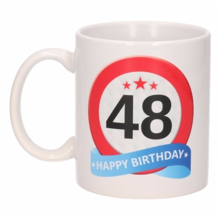 Birthday road sign mug 48 year