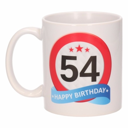 Birthday road sign mug 54 year