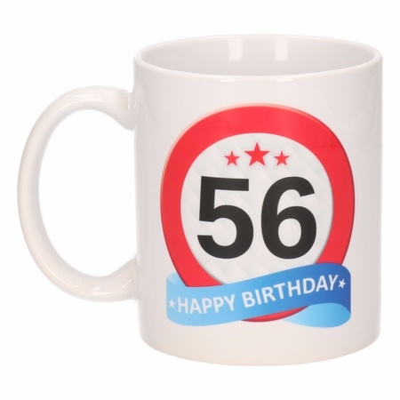 Birthday road sign mug 56 year