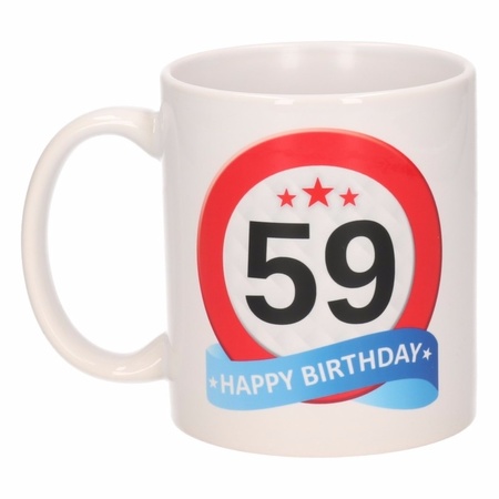Birthday road sign mug 59 year