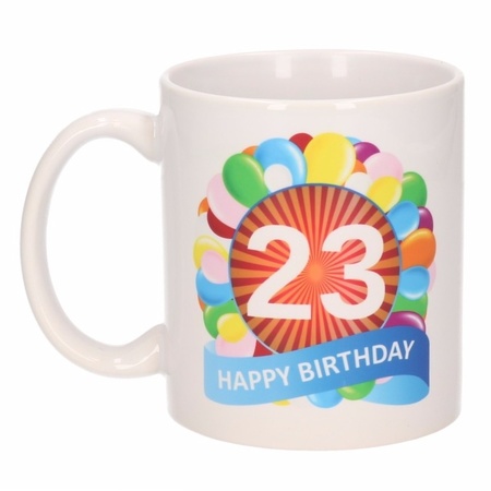 Birthday balloon mug 23 year