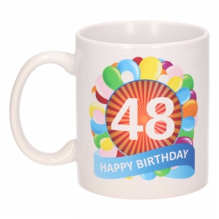 Birthday balloon mug 48 year