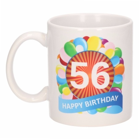 Birthday balloon mug 56 year