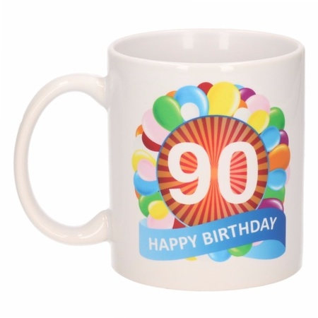 Birthday balloon mug 90 year