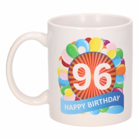Birthday balloon mug 96 year