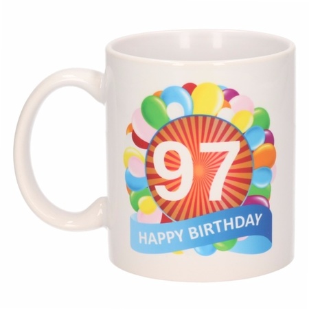 Birthday balloon mug 97 year