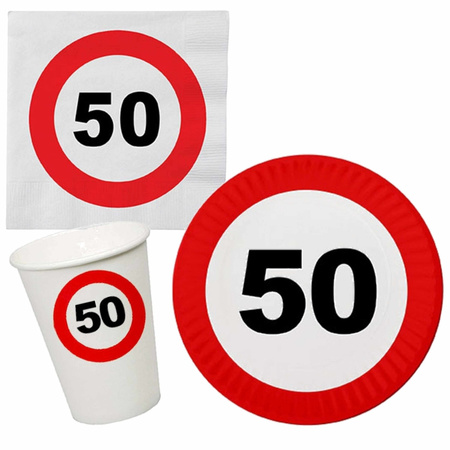 Birthday party set table deco 50 years