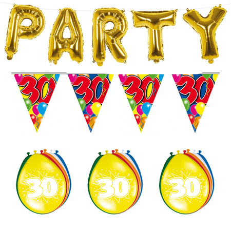 Birthday party 30 years decoration package