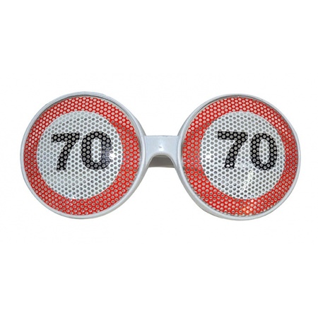 Traffic sign glasses 70 year