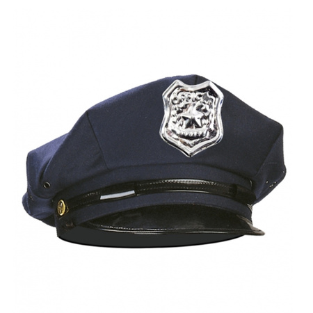 Police carnaval set cap and sunglasses