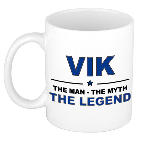 Vik The man, The myth the legend collega kado mokken/bekers 300 ml
