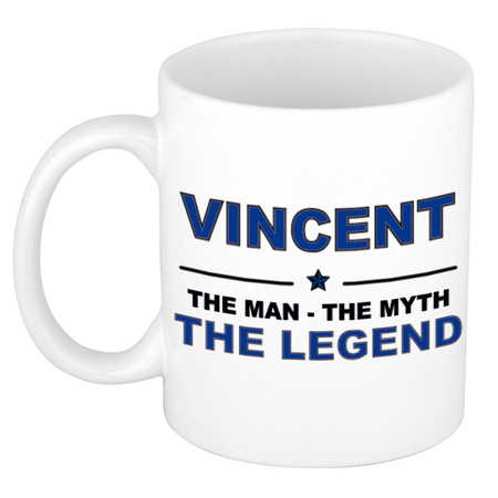 Vincent The man, The myth the legend name mug 300 ml