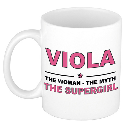 Viola The woman, The myth the supergirl collega kado mokken/bekers 300 ml