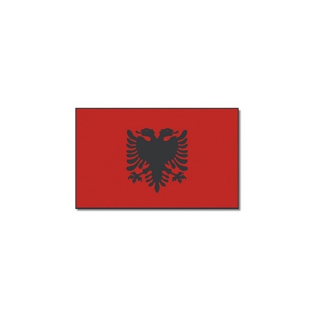 Vlag Albanie 90 x 150 cm feestartikelen