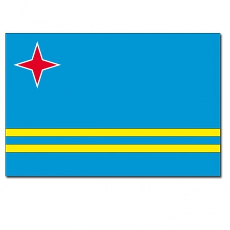De vlag van Aruba