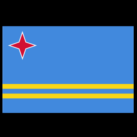 Flag of Aruba de luxe 100x150cm